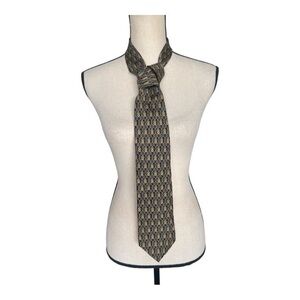Christian Dior Monsieur Multicolored Print Neck Tie